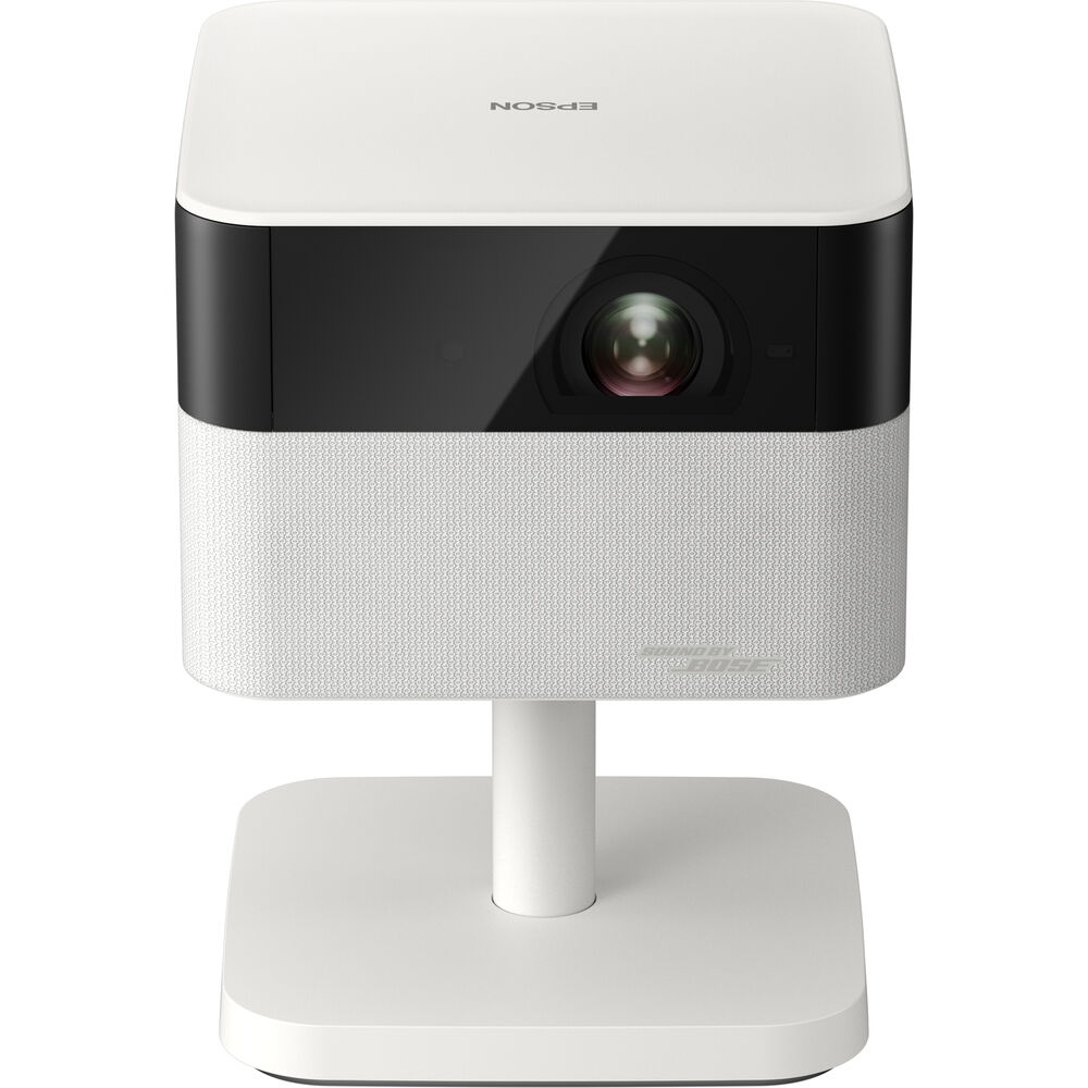 Projetor Smart Epson Portátil Lifestudio Flex EF-71, 700 IDMS/ISO Lumens, LED, 3LCD, Full HD, HDMI, USB, Smart, Google TV, áudio BOSE Estéreo, Wi-Fi, Bluetooth, até 150 Polegadas, Branco Pérola - V11HB79021