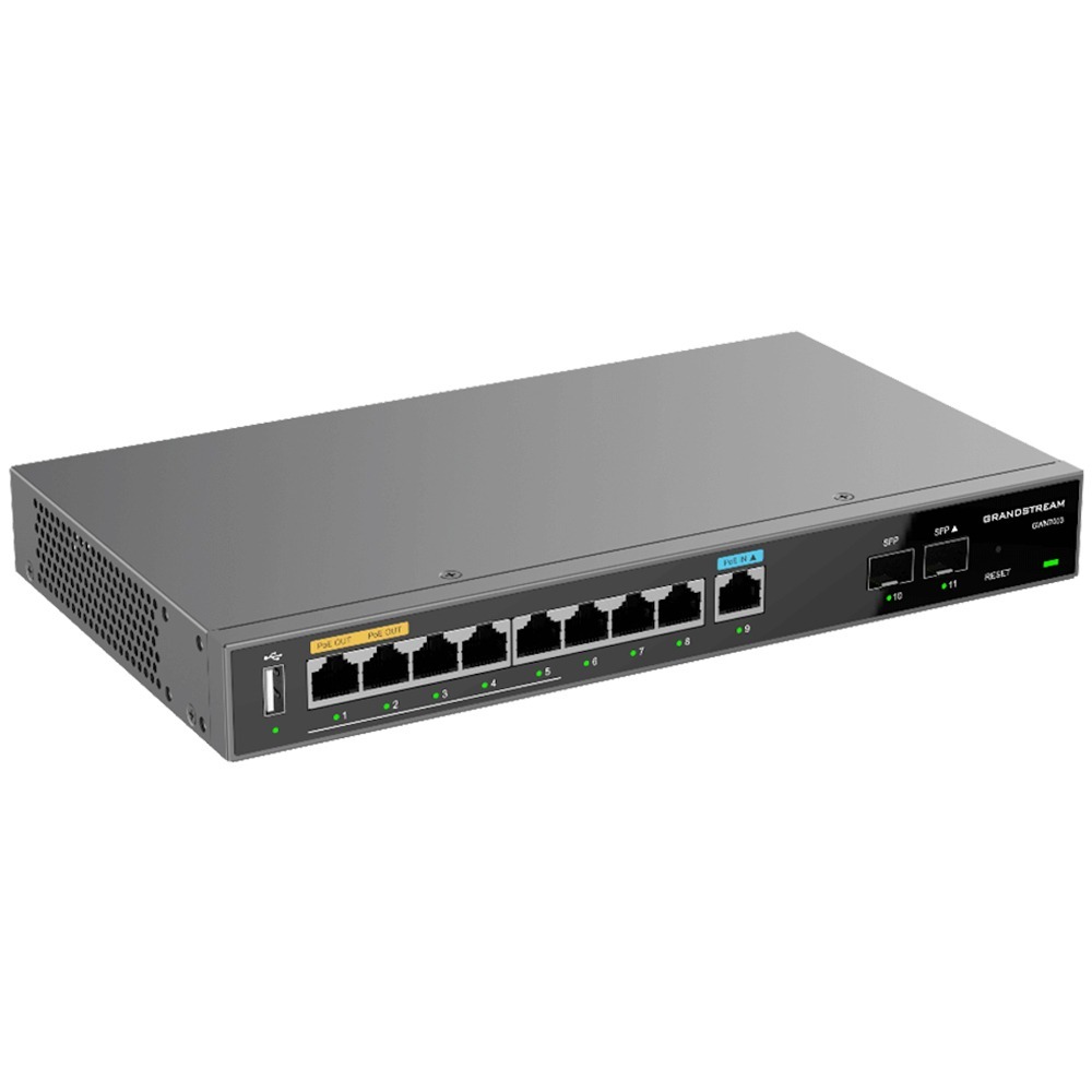 Roteador Grandstream VPN Gigabit multi-WAN POE Wi-Fi 6 GWN7003