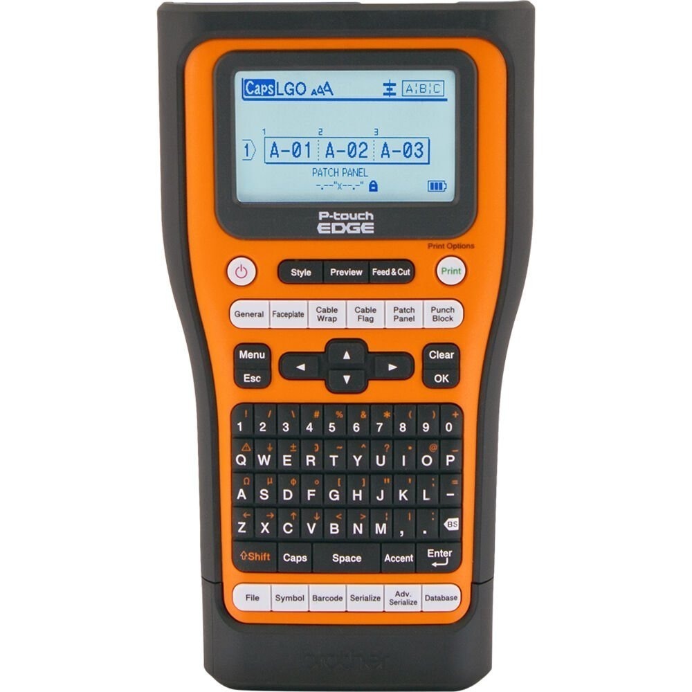 Rotulador Eletrônico Brother Portátil P-Touch Laranja - PTE560BTVP