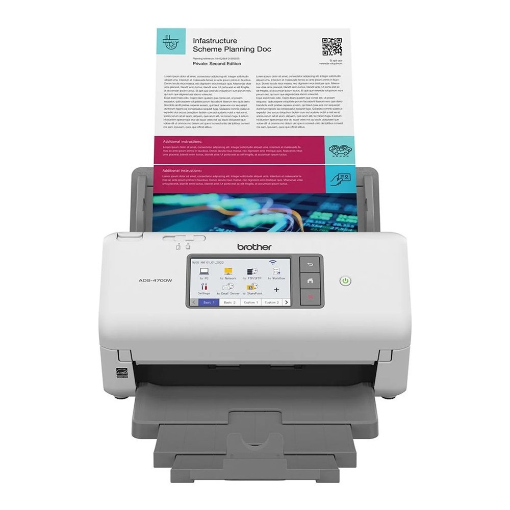 Scanner Brother A4 Duplex Wireless 40ppm ADS4700W