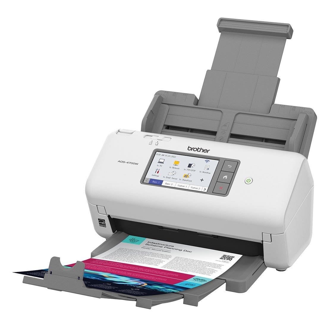 Scanner Brother A4 Duplex Wireless 40ppm ADS4700W