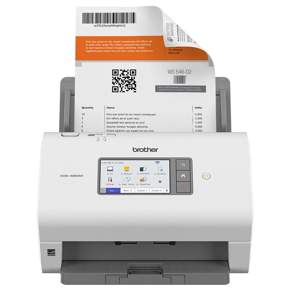 Scanner Brother A4 Duplex Wireless 60 ppm ADS4900W Scanner Brother A4 Duplex Wireless 60 ppm ADS4900W