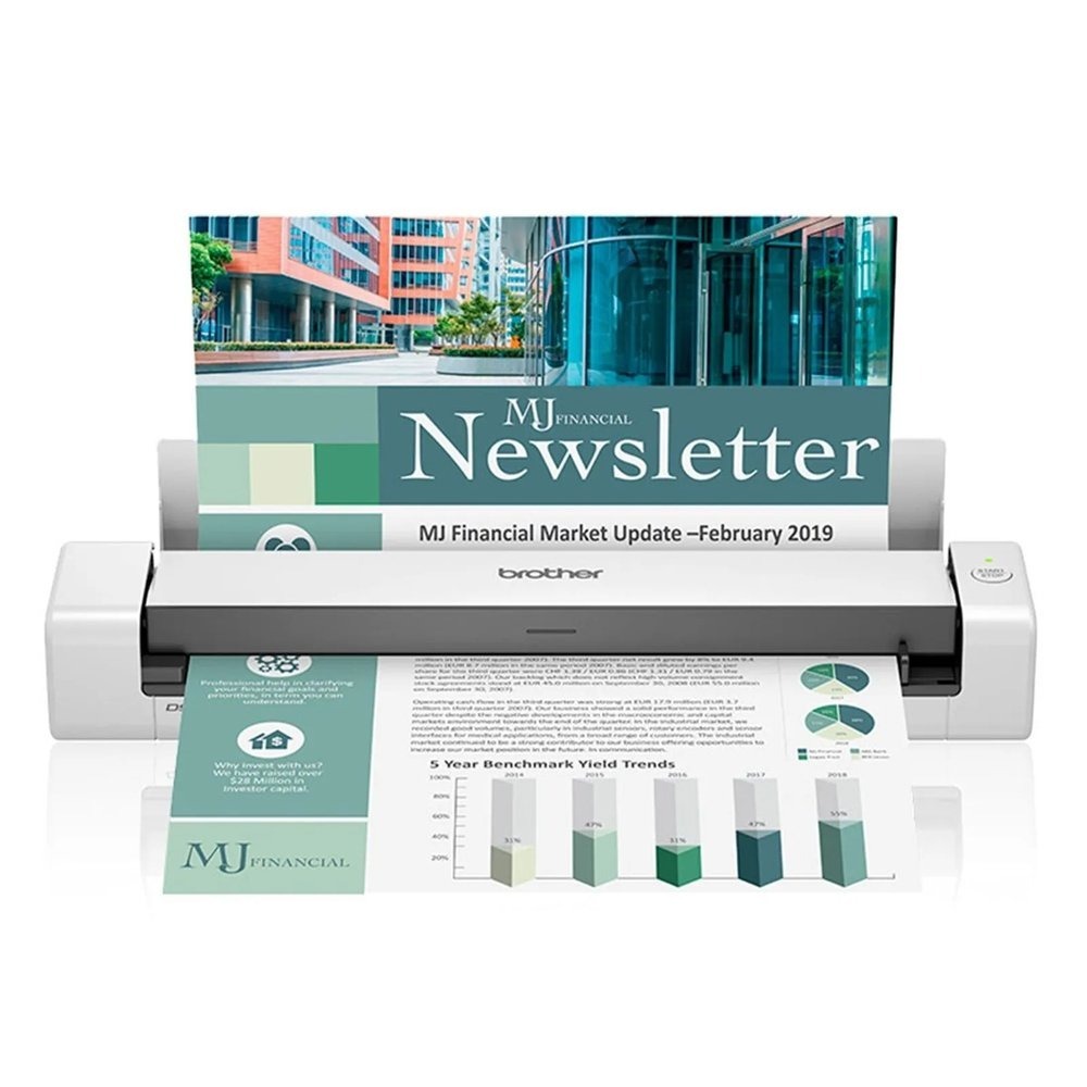 Scanner Brother Portátil A4 Duplex USB 15ppm DS740D