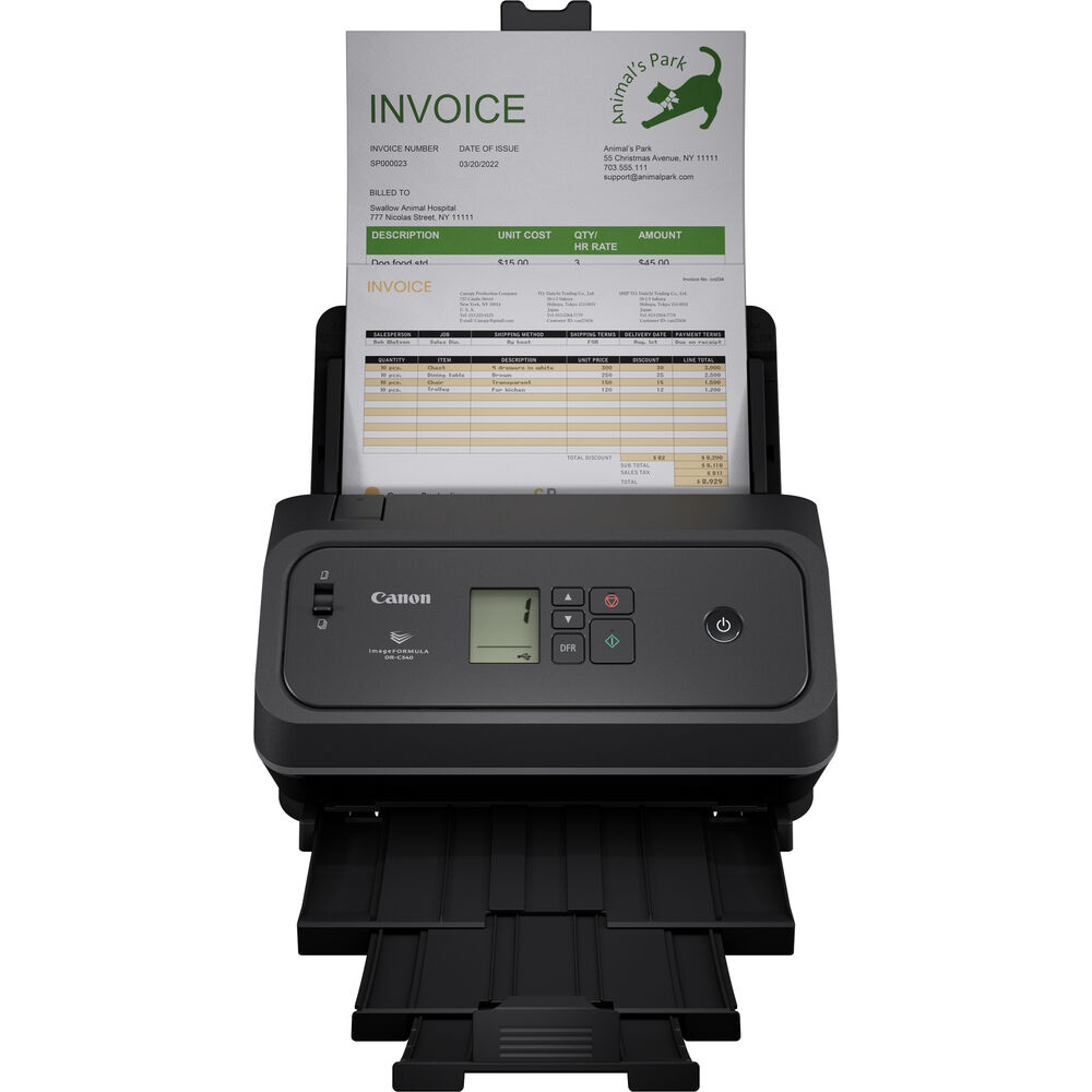 Scanner Canon DR-C340 A4 40PPM 600 DPI - 7291C009AA