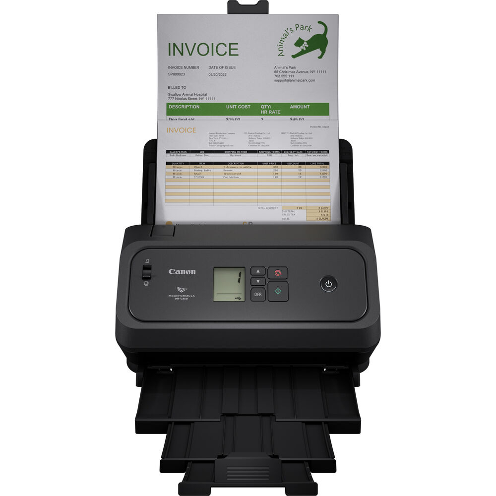 Scanner Canon DR-C350 A4 50PPM 600 DPI - 7290C009AA