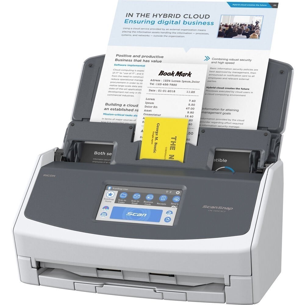 Scanner Ricoh ScanSnap IX1600 A4 40ppm White CG01000-308501