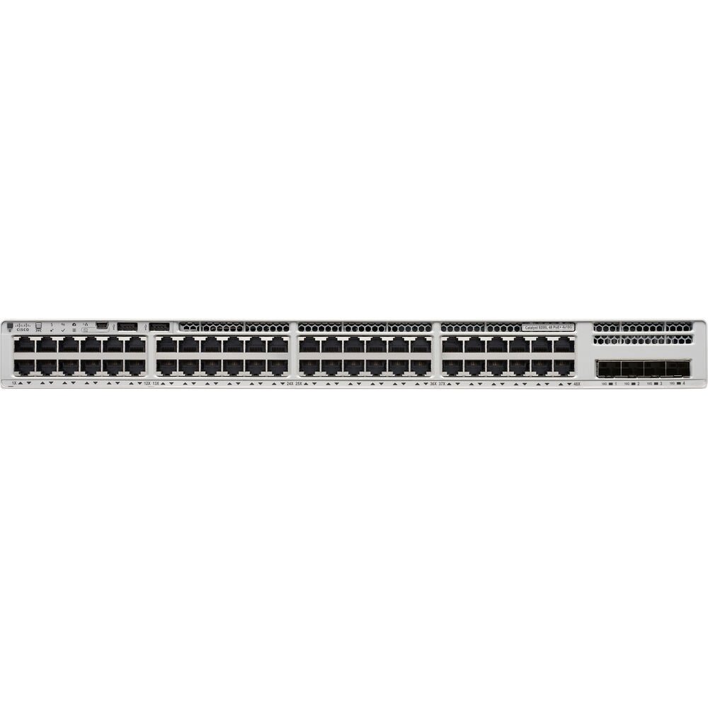 Switch Cisco Catalyst 9200L 48 Portas Gigabit 4x SFP+ 48x PoE 740W Gerenciável Layer 3 C9200L-48P-4X-E