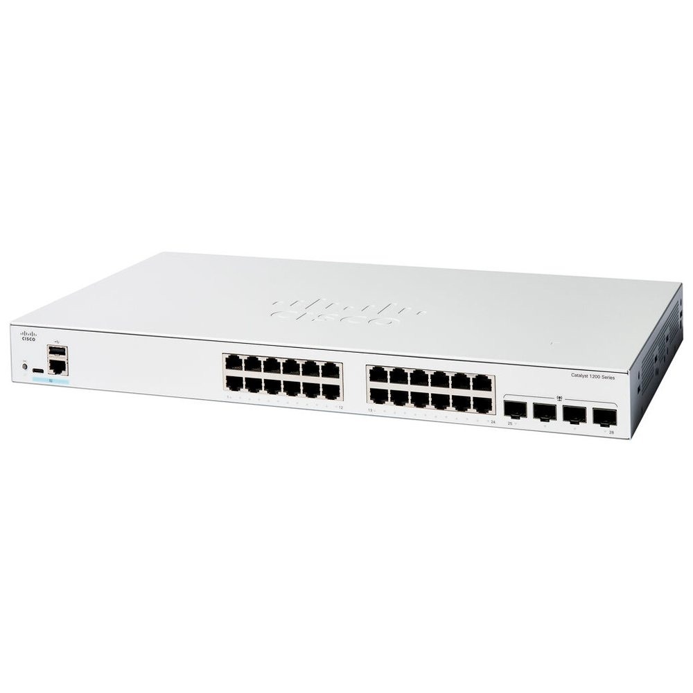 Switch Cisco Catalyst C1200 24 Portas Gigabit 4x SFP Layer 2 Gerenciável C1200-24T-4G Switch Cisco Catalyst C1200 24 Portas Gigabit 4x SFP Layer 2 Gerenciável C1200-24T-4G