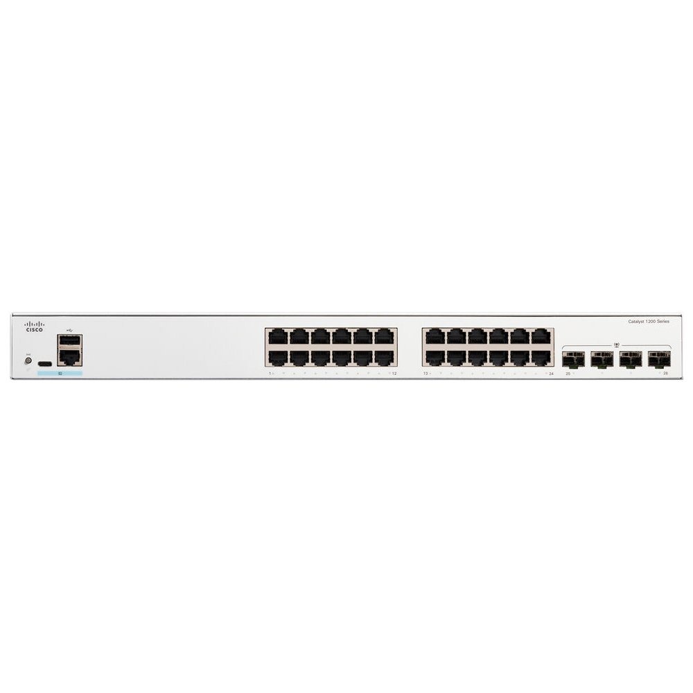 Switch Cisco Catalyst C1200 24 Portas Gigabit 4x SFP Layer 2 Gerenciável C1200-24T-4G Switch Cisco Catalyst C1200 24 Portas Gigabit 4x SFP Layer 2 Gerenciável C1200-24T-4G