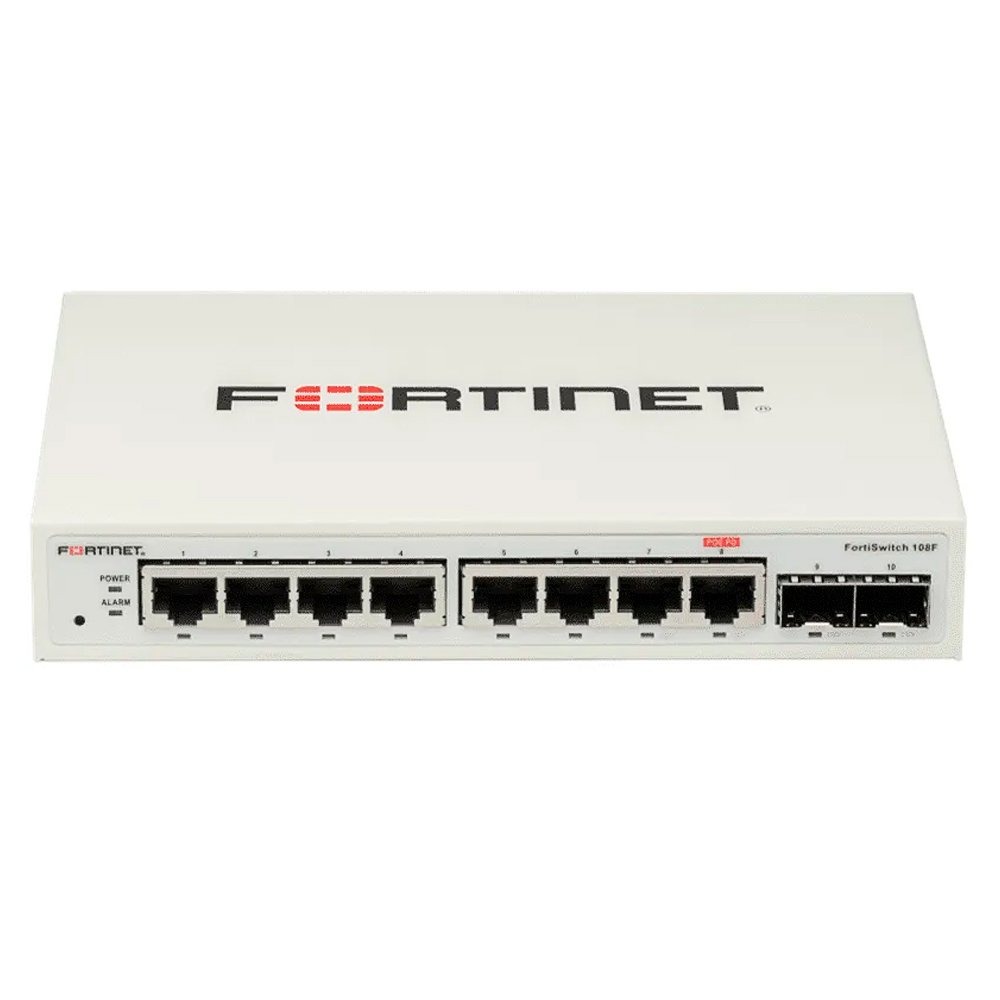 Switch Fortinet FortiSwitch 108F 8 Portas Giga, 2x Ge SFP Layer2 FS-108F