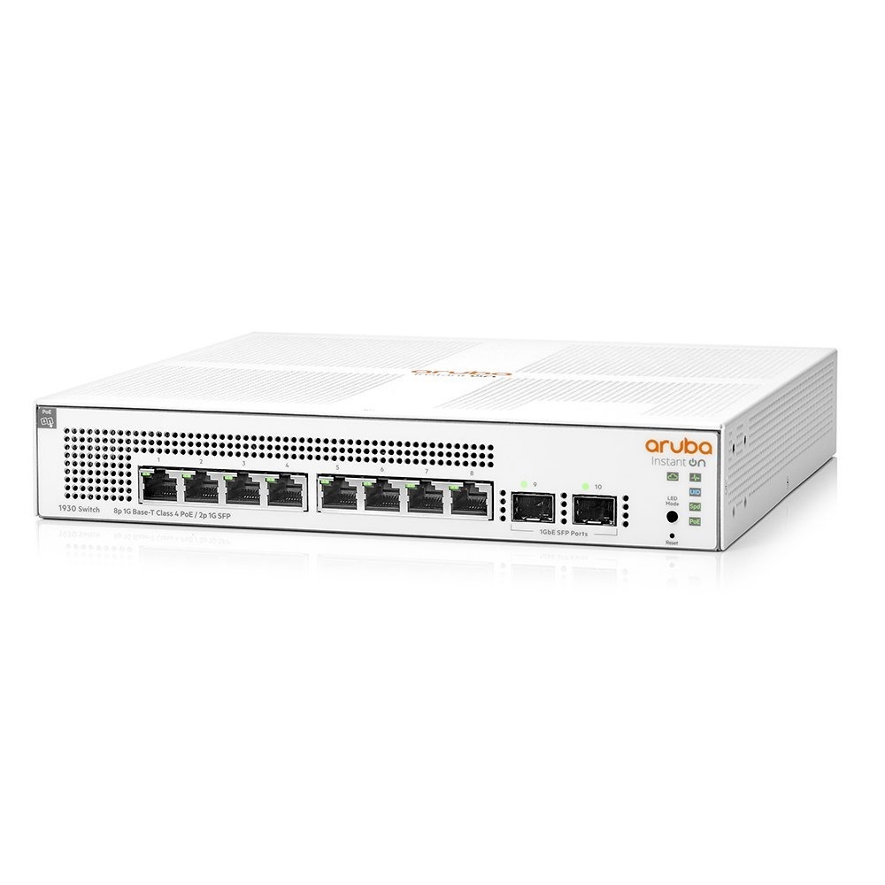 Switch HPE Aruba 1930 8G PoE + 2SFP (124W) - JL681A
