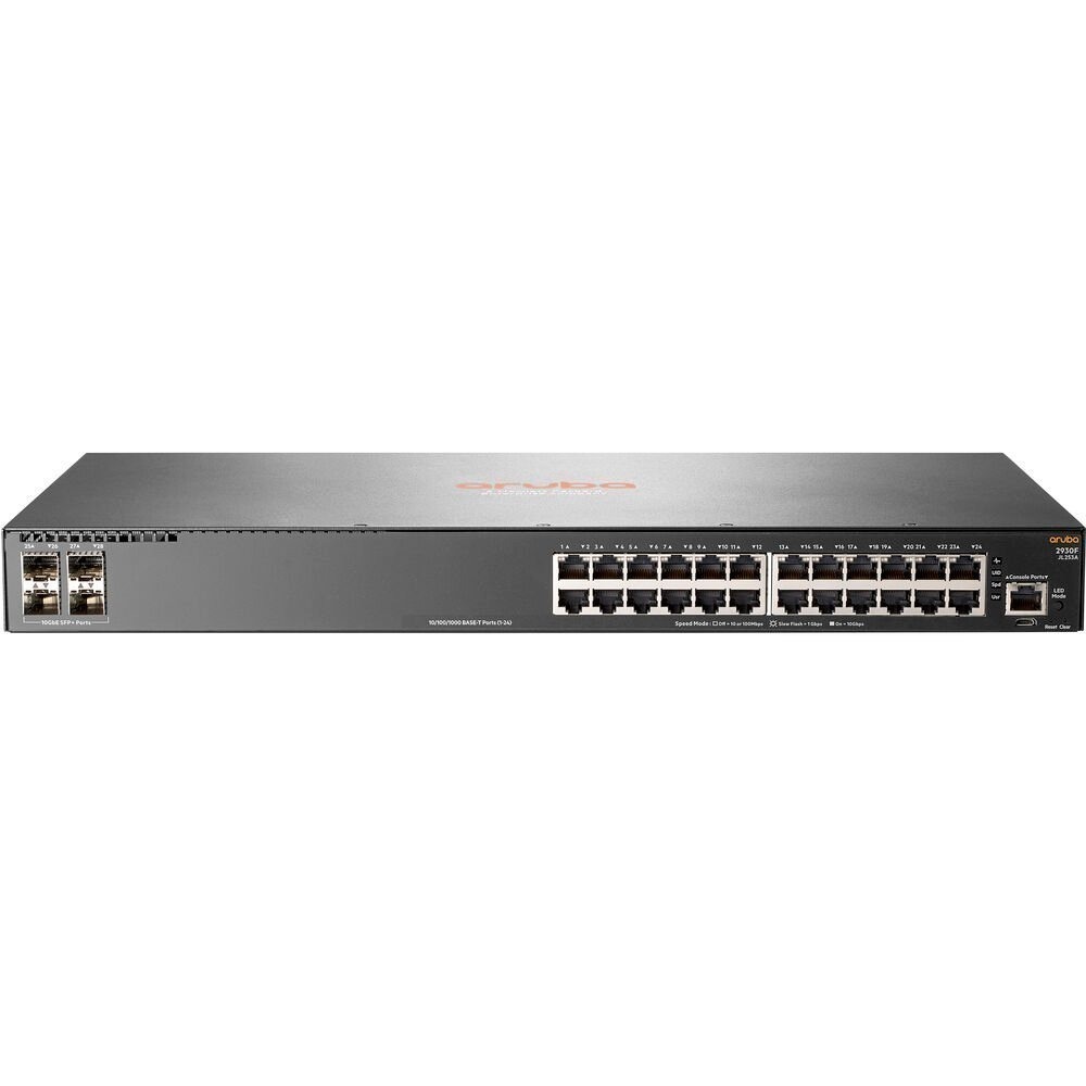 Switch HPE Aruba 2930F 24G PoE + 4SFP+ 370W - JL255A