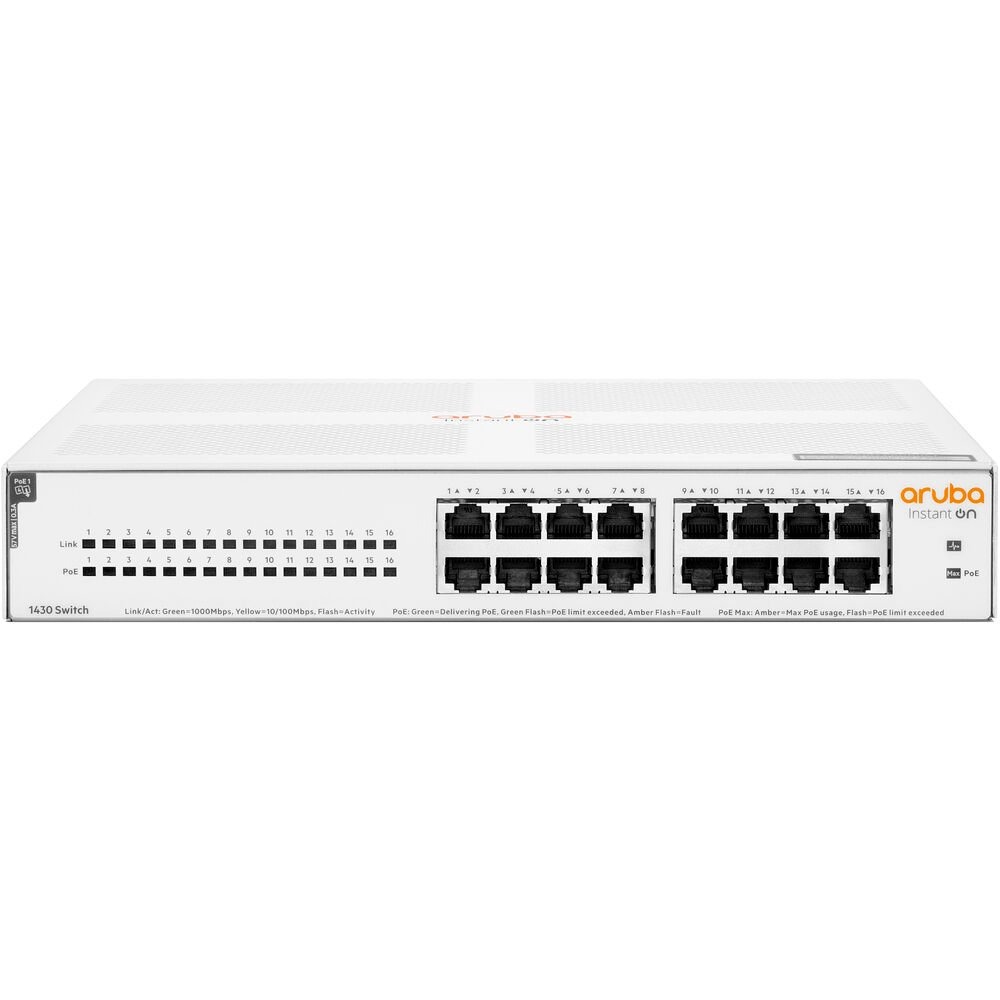 Switch HPE Aruba Instant On 1430 16G Class4 PoE - R8R48A