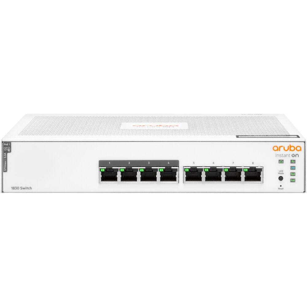 Switch HPE Aruba, IOn 1830, 8G, PoE, Sw, 65W - JL811A