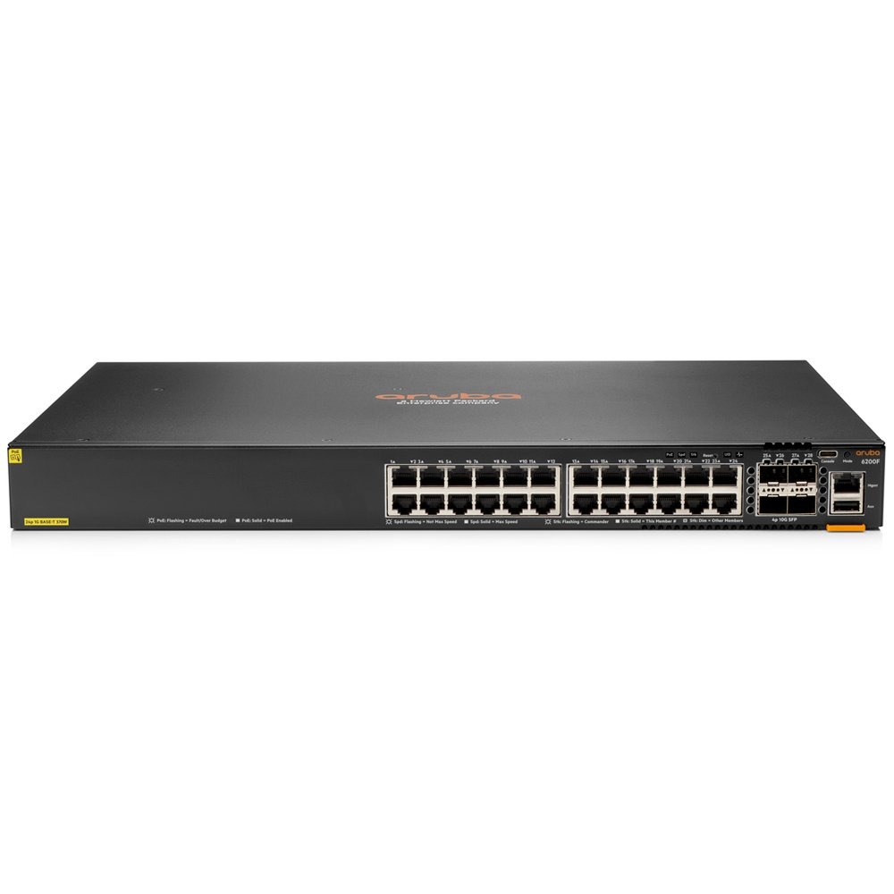 Switch HPE Aruba Networking CX 6200F 24G Classe 4 PoE 4SFP+ 370W JL725B Switch HPE Aruba Networking CX 6200F 24G Classe 4 PoE 4SFP+ 370W JL725B