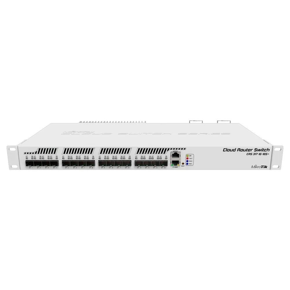 Switch Mikrotik Gigabit 16 Portas SFP+ CRS317-1G-16S+RM Switch Mikrotik Gigabit 16 Portas SFP+ CRS317-1G-16S+RM