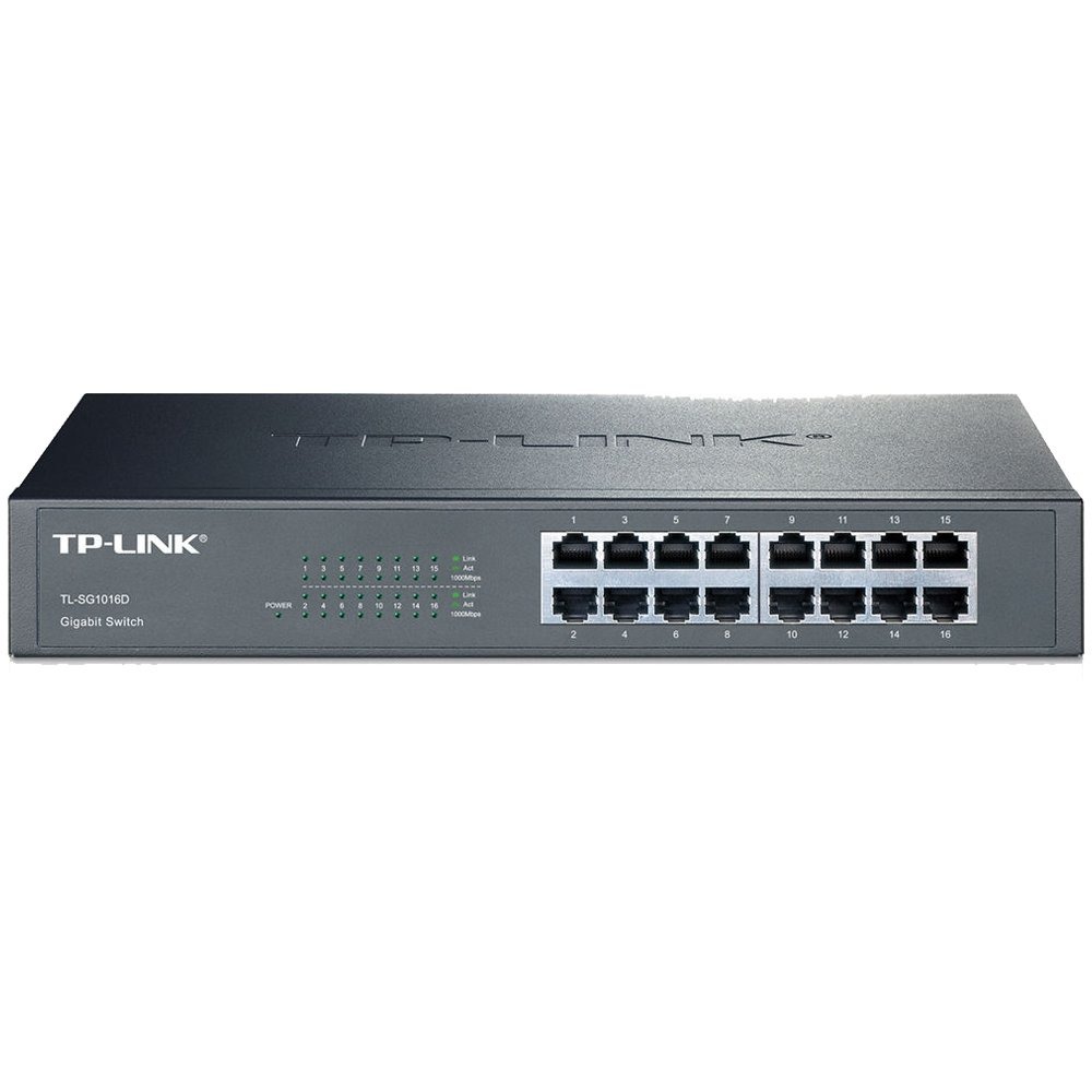 Switch TP-Link Gigabit 16 Portas não gerenciável - TL-SG1016D