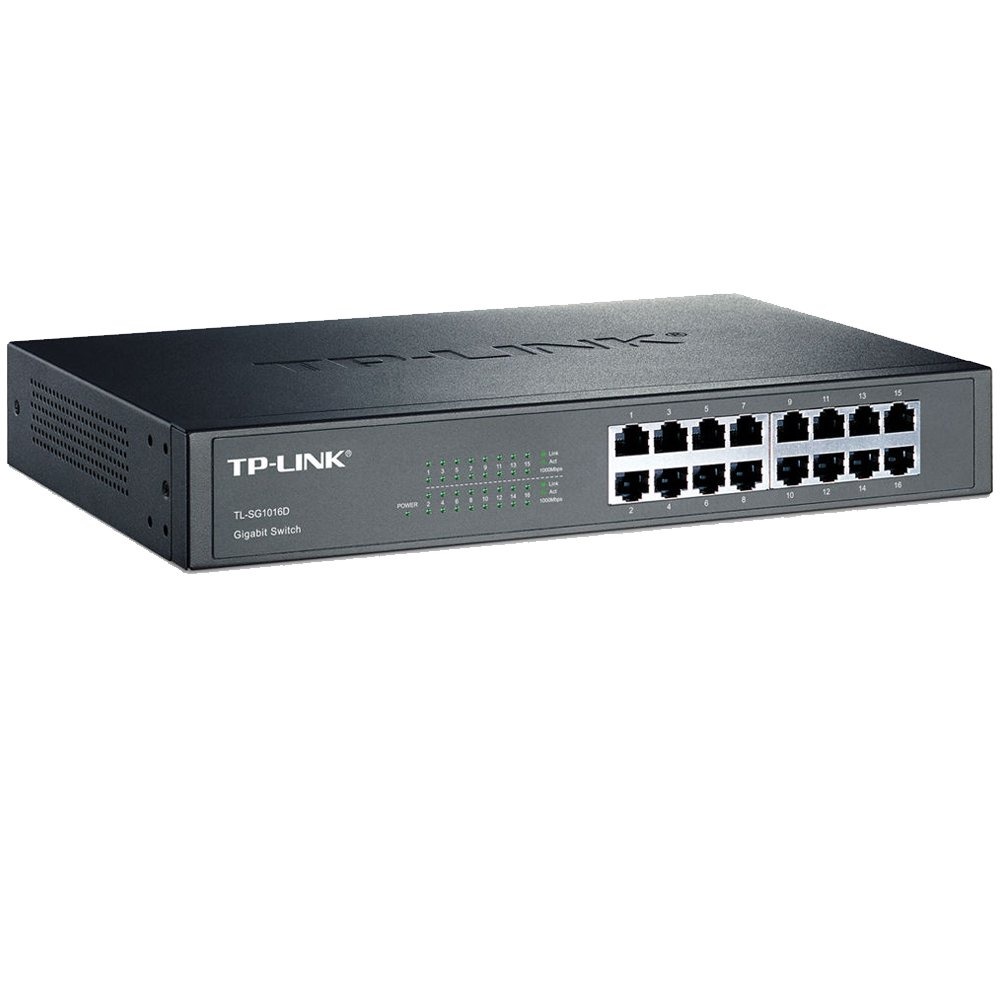 Switch TP-Link Gigabit 16 Portas não gerenciável - TL-SG1016D