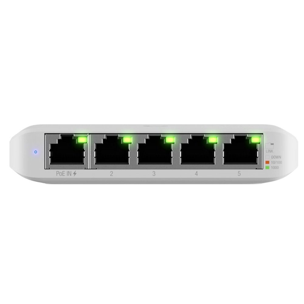 Switch Ubiquiti UniFi G2 5 Portas (4P) PoE - USW-Flex