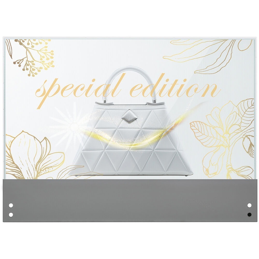 Monitor OLED Transparente LG 30'', 10 Pontos Touch, WebOS23, 18/7, 200 a 600 cd/m², HDMI/USB/DP/IR/RJ45/Áudio 30EW5TP-A (Sob encomenda)