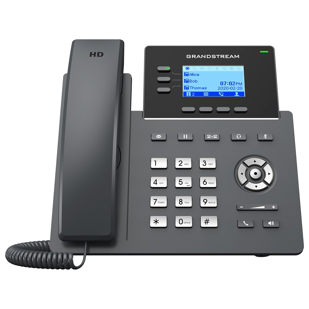 Telefone IP Grandstream GRP2612G, Gigabit, 4 Linhas, 8 Contas SIP, PoE - GRP2612G Telefone IP Grandstream GRP2612G, Gigabit, 4 Linhas, 8 Contas SIP, PoE - GRP2612G