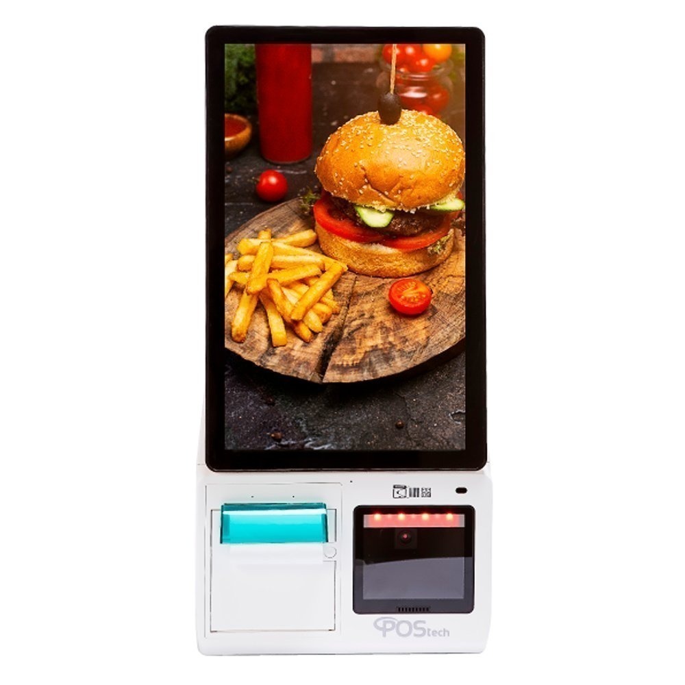 Terminal de Autoatendimento Postech USE 15.6", Android 11 Rockchip RK3568 Quad Core,  4GB 32GB, Impressora Leitor 1D e 2D - POS-K156A