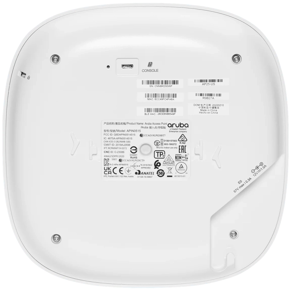 Access Point HPE Aruba AP25 RW Instant On 4x4 - R9B28A
