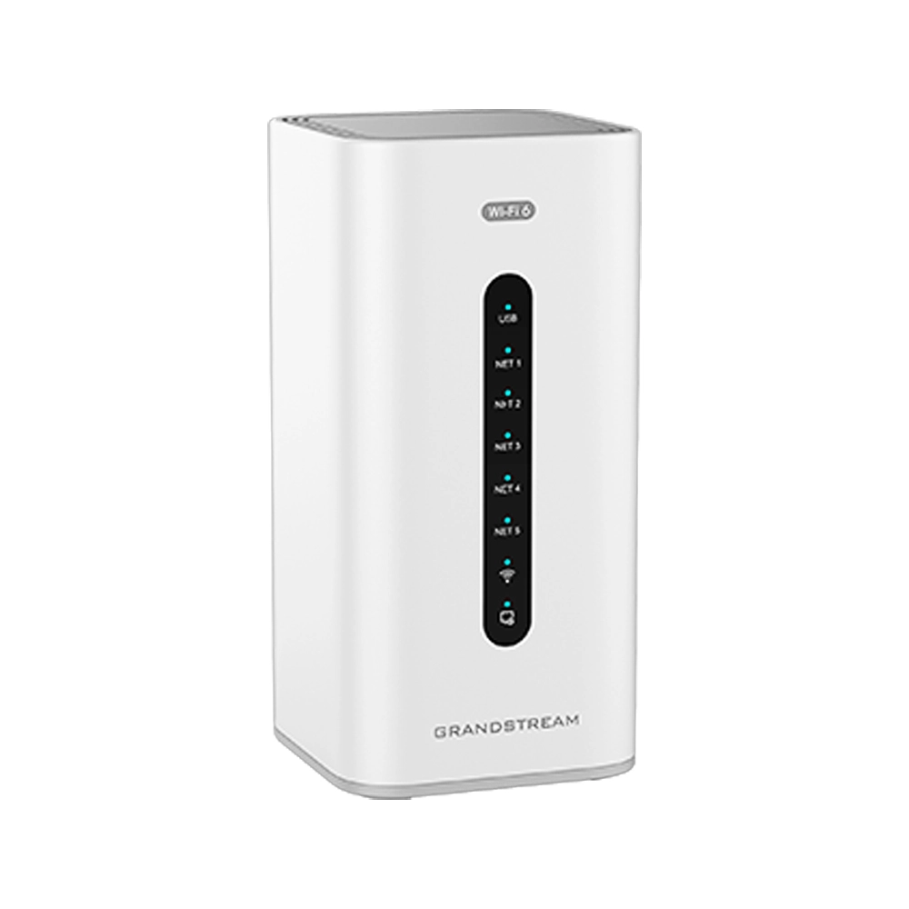 Access Point Multi Grandstream WI-FI6 2,4 GHz e 5 GHz, com Switch 5 portas, Firewall, Roteador VPN, PBX IP GCC6010W