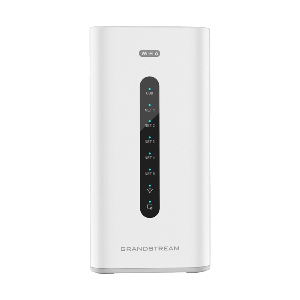 Access Point Multi Grandstream WI-FI6 2,4 GHz e 5 GHz, com Switch 5 portas, Firewall, Roteador VPN, PBX IP GCC6010W Access Point Multi Grandstream WI-FI6 2,4 GHz e 5 GHz, com Switch 5 portas, Firewall, Roteador VPN, PBX IP GCC6010W