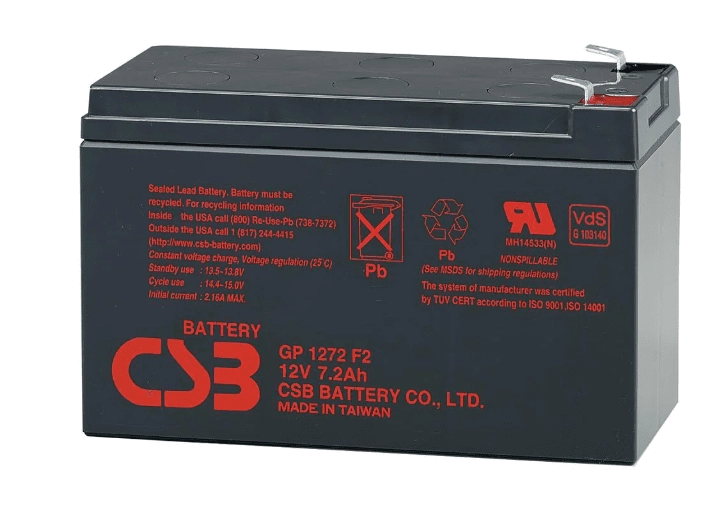 Bateria CSB VRLA 12V 7.2AH (28W) - GP1272