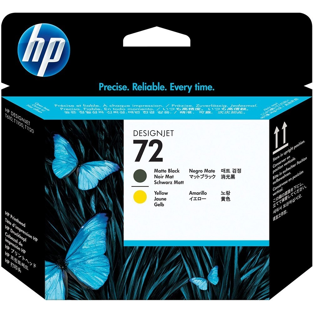 Cabeça de Impressão HP 72 Preto Mate e Amarelo PLUK - C9384A (Sob Encomenda)