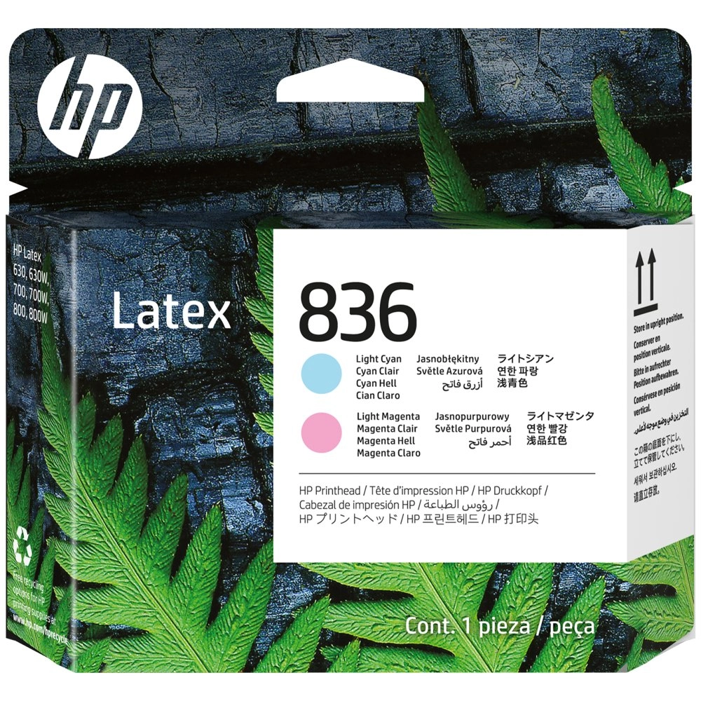 Cabeça de Impressão HP Látex 836 Ciano Claro e Magenta Claro - 4UV97A