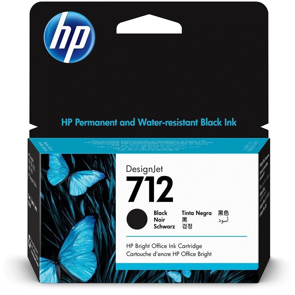 Cartucho de Tinta HP 712 Preto PLUK 80ml - 3ED71A