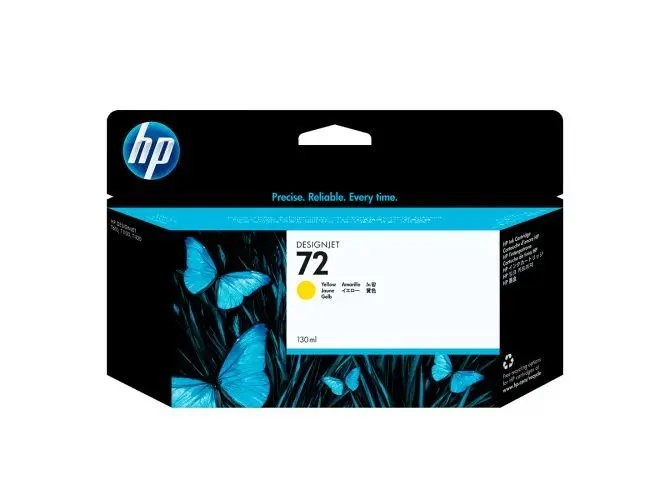 Cartucho de Tinta HP 72 Amarelo PLUK 130ml - C9373AB
