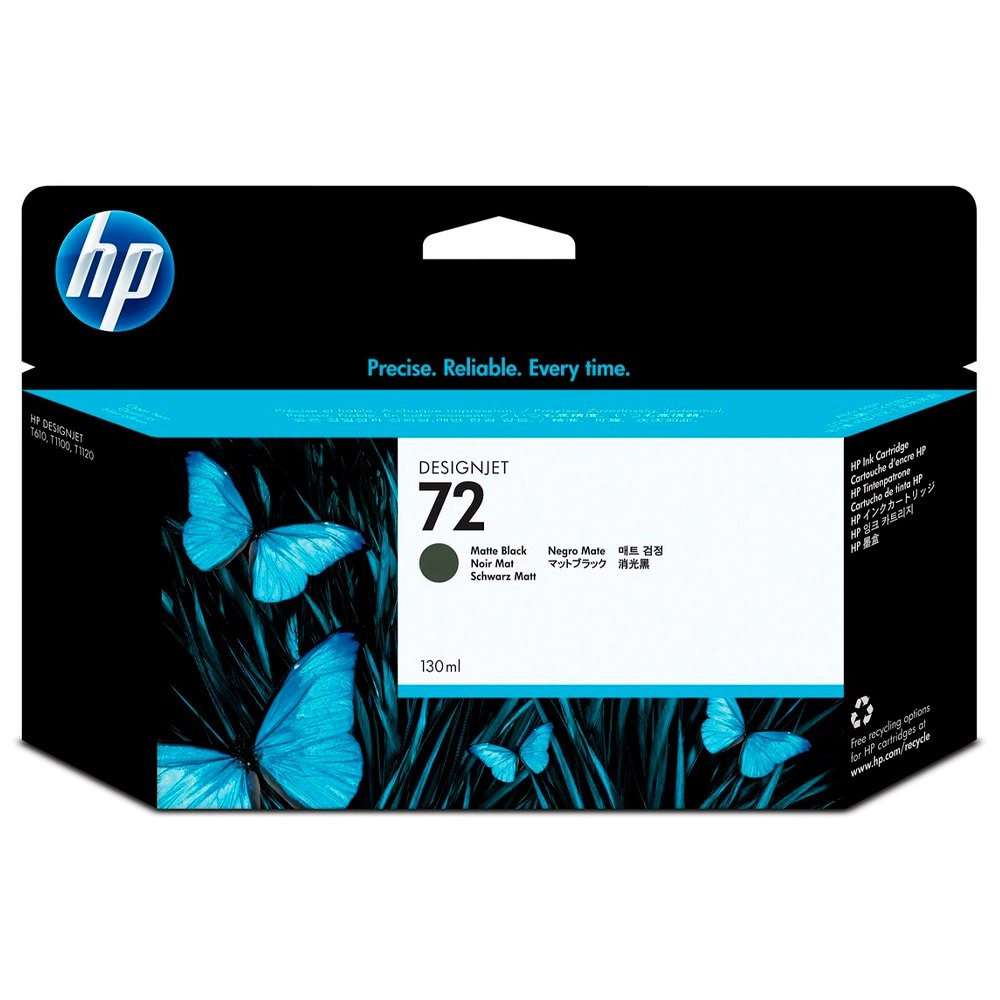 Cartucho de Tinta HP 72 Preto Fosco PLUK 130ml - C9403AB