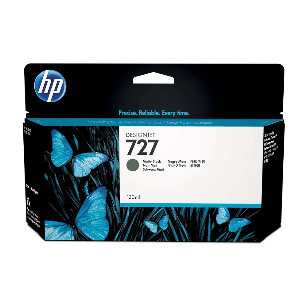 Cartucho de Tinta HP 727 Preto Mate PLUK 130ml B3P22A