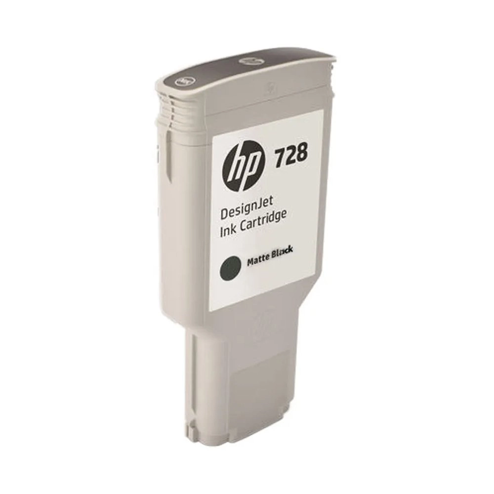 Cartucho de Tinta HP 728 Preto Fosco PLUK 300 ml F9J68A
