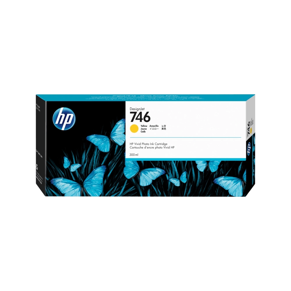Cartucho de Tinta HP 746 Amarelo PLUK 300ml P2V79A (Sob encomenda)