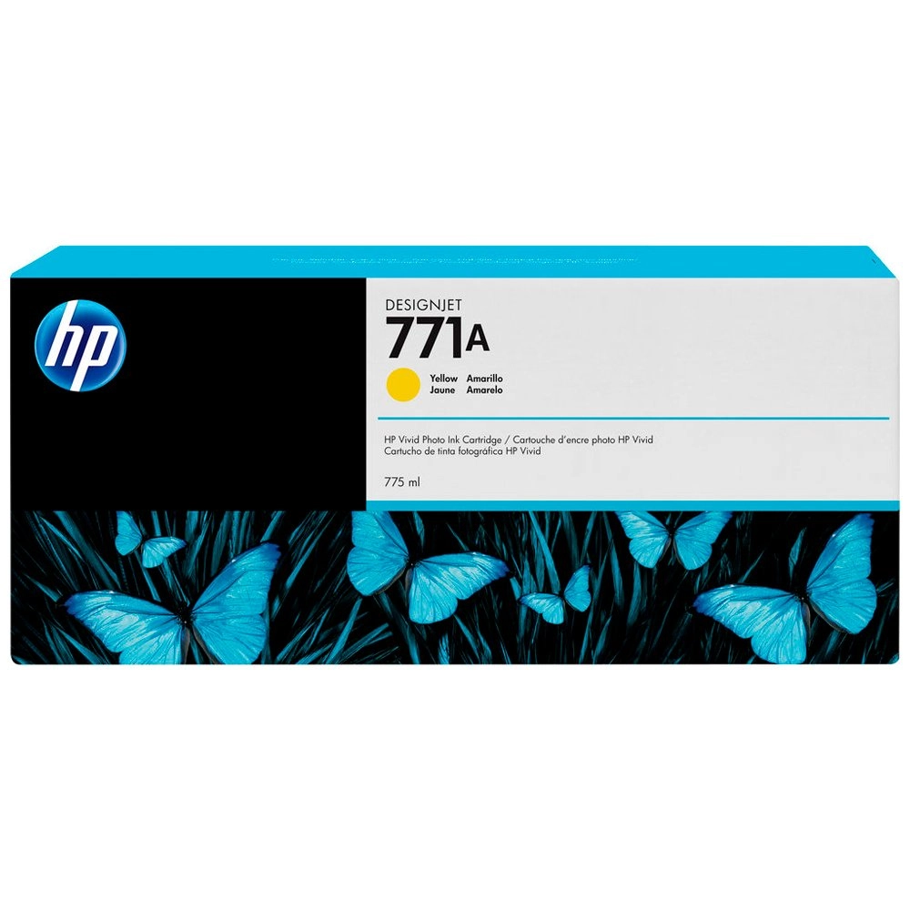 Cartucho de Tinta HP 771A Amarelo PLUK 775 ml B6Y18A (Sob encomenda)