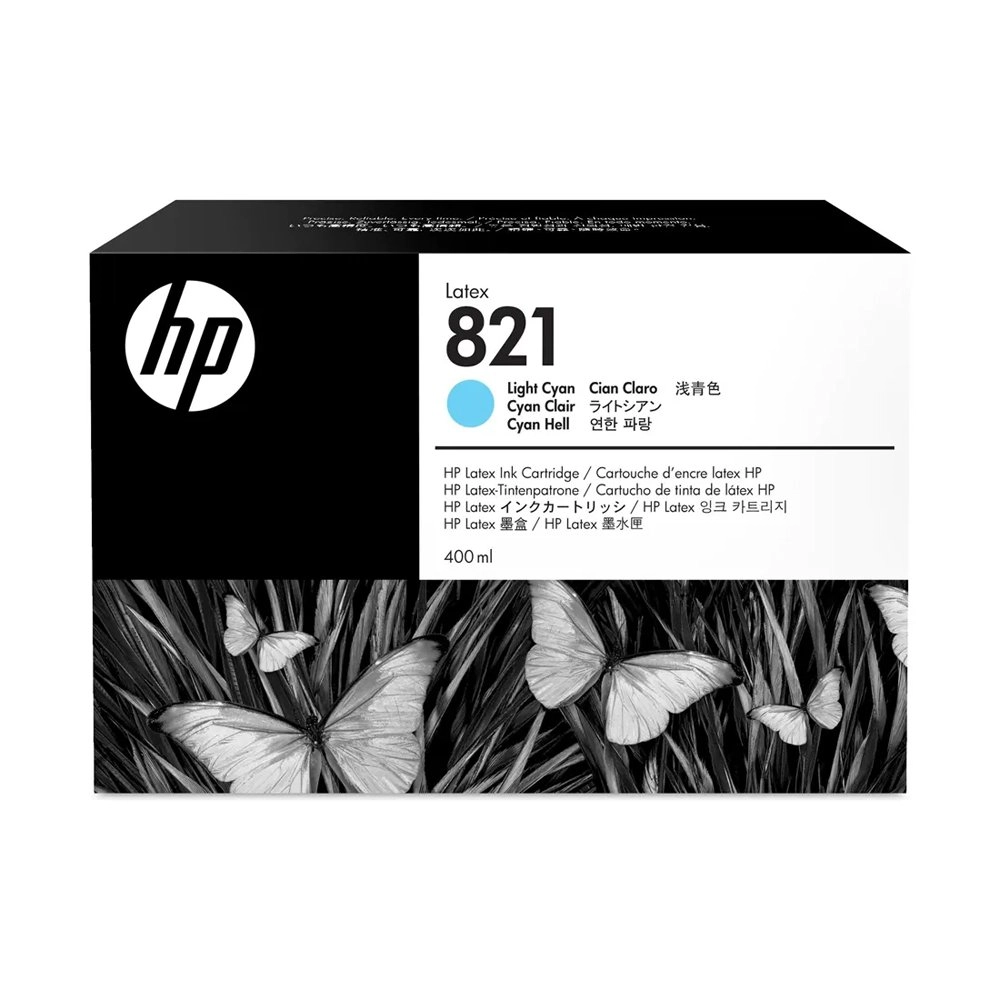 Cartucho de Tinta HP Latex 821 Ciano Claro 400 ml G0Y90A