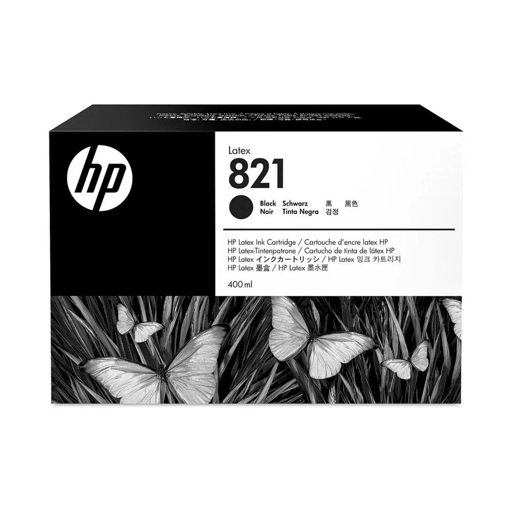 Cartucho de Tinta HP Latex 821 Preto 400 ml G0Y89A