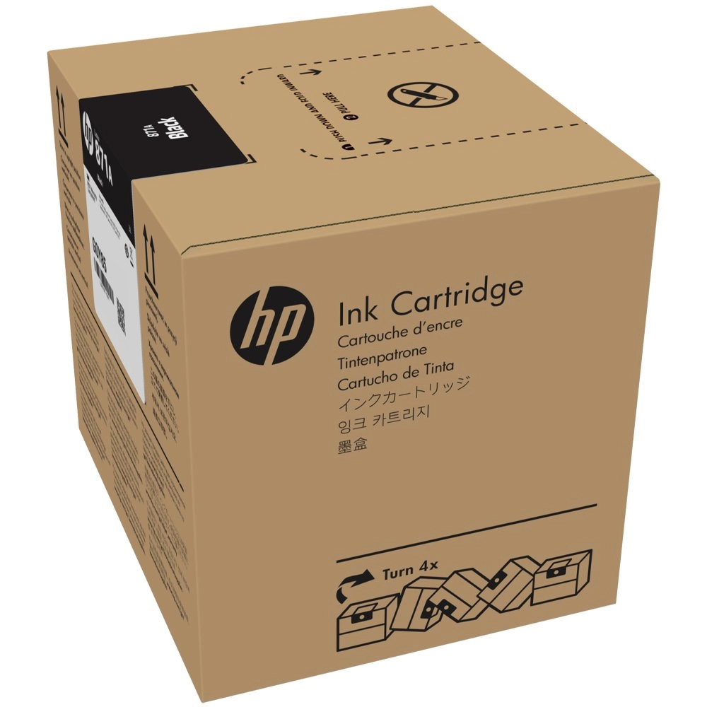 Cartucho de Tinta HP Látex 871, 3 Litros, Preto- G0Y82D