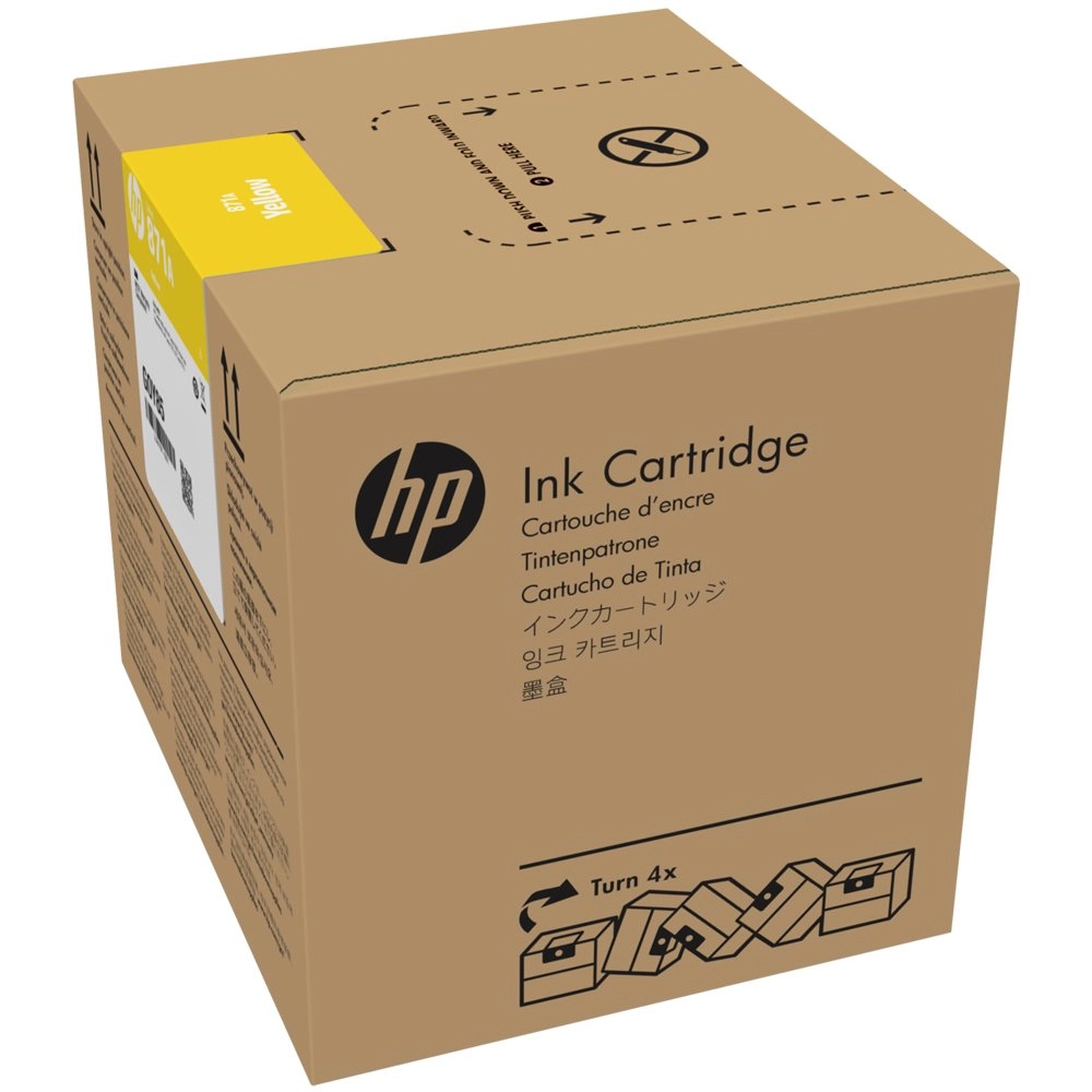 Cartucho de Tinta HP Látex 871, 3 Litros, Amarelo - G0Y81D