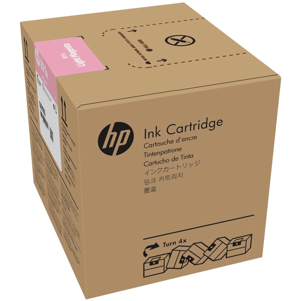 Cartucho de Tinta HP Látex 871, 3 Litros, Magenta Claro - G0Y84D