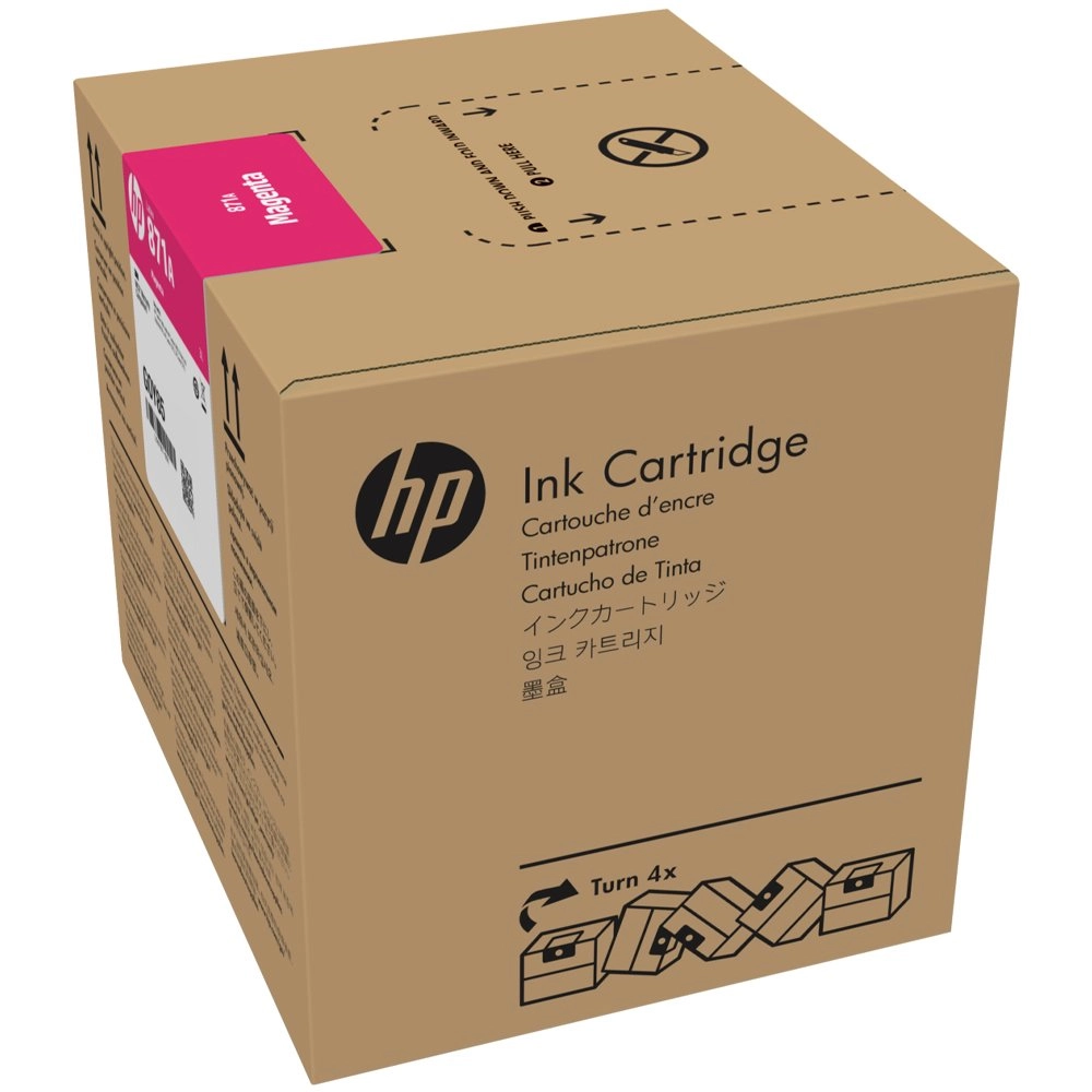 Cartucho de Tinta HP Látex 871, 3 Litros, Magenta - G0Y80D