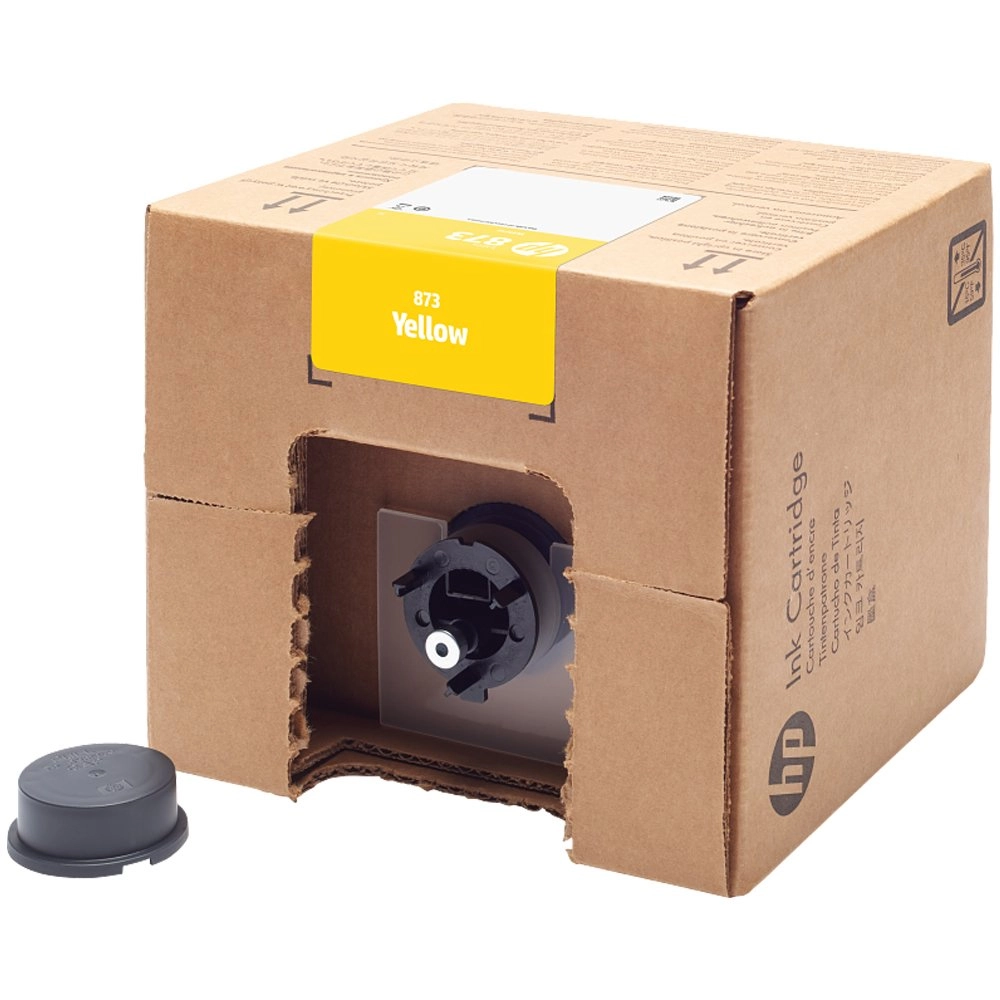 Cartucho de Tinta HP Látex 873 Amarelo 3 Litros - 4UV87A