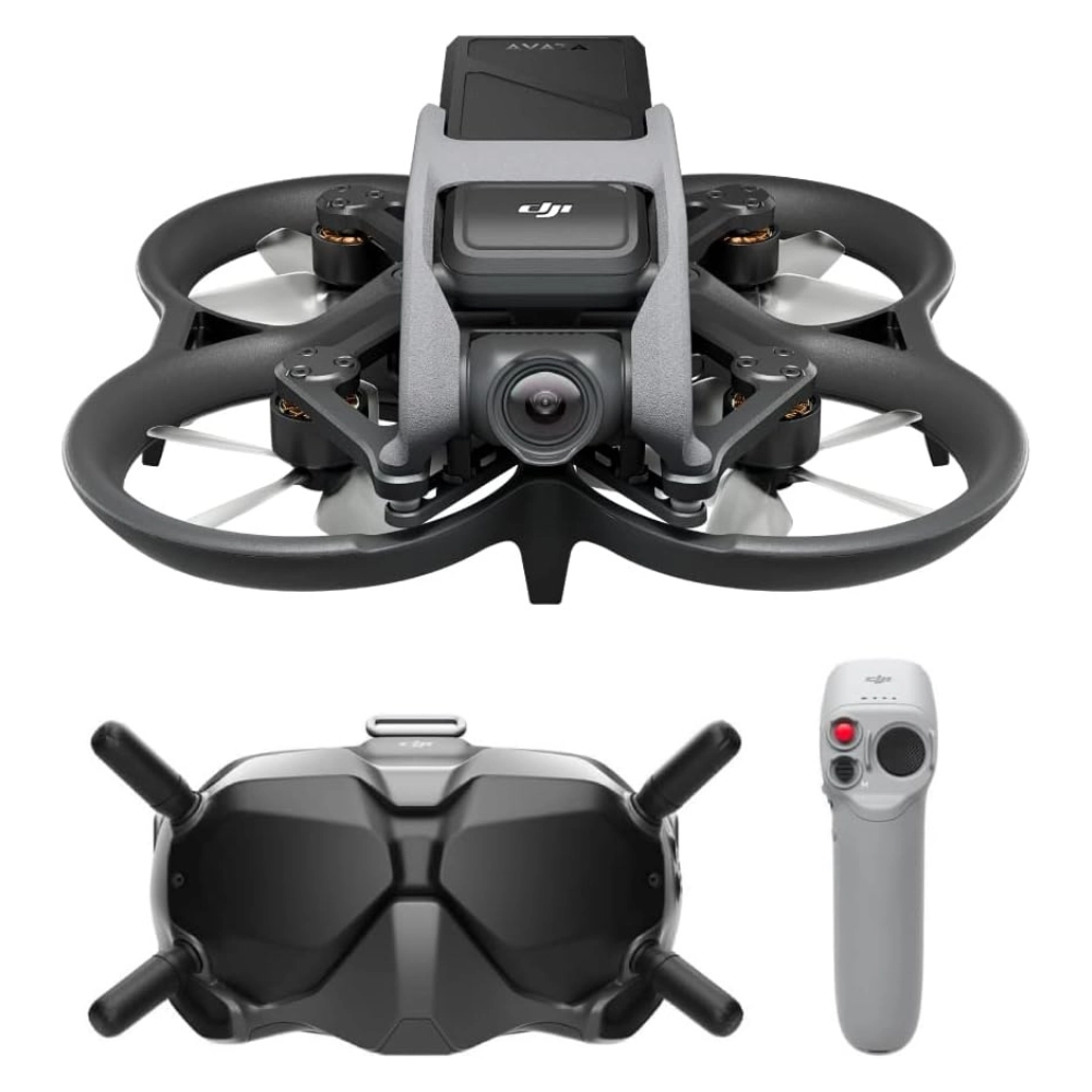 Drone DJI Avata Fly Smart Combo, 4K, 60 FPS, HDR, Óculos de pilotagem, Autonomia aprox. 18 min. FPV GOGGLES V2, (Controle sem tela) BR - DJI018 Drone DJI Avata Fly Smart Combo, 4K, 60 FPS, HDR, Óculos de pilotagem, Autonomia aprox. 18 min. FPV GOGGLES V2, (Controle sem tela) BR - DJI018