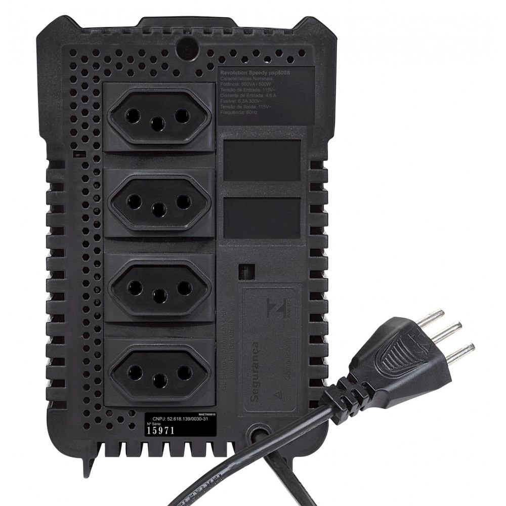 Estabilizador SMS Revolution Speedy 500VA Mono 115V - 15971