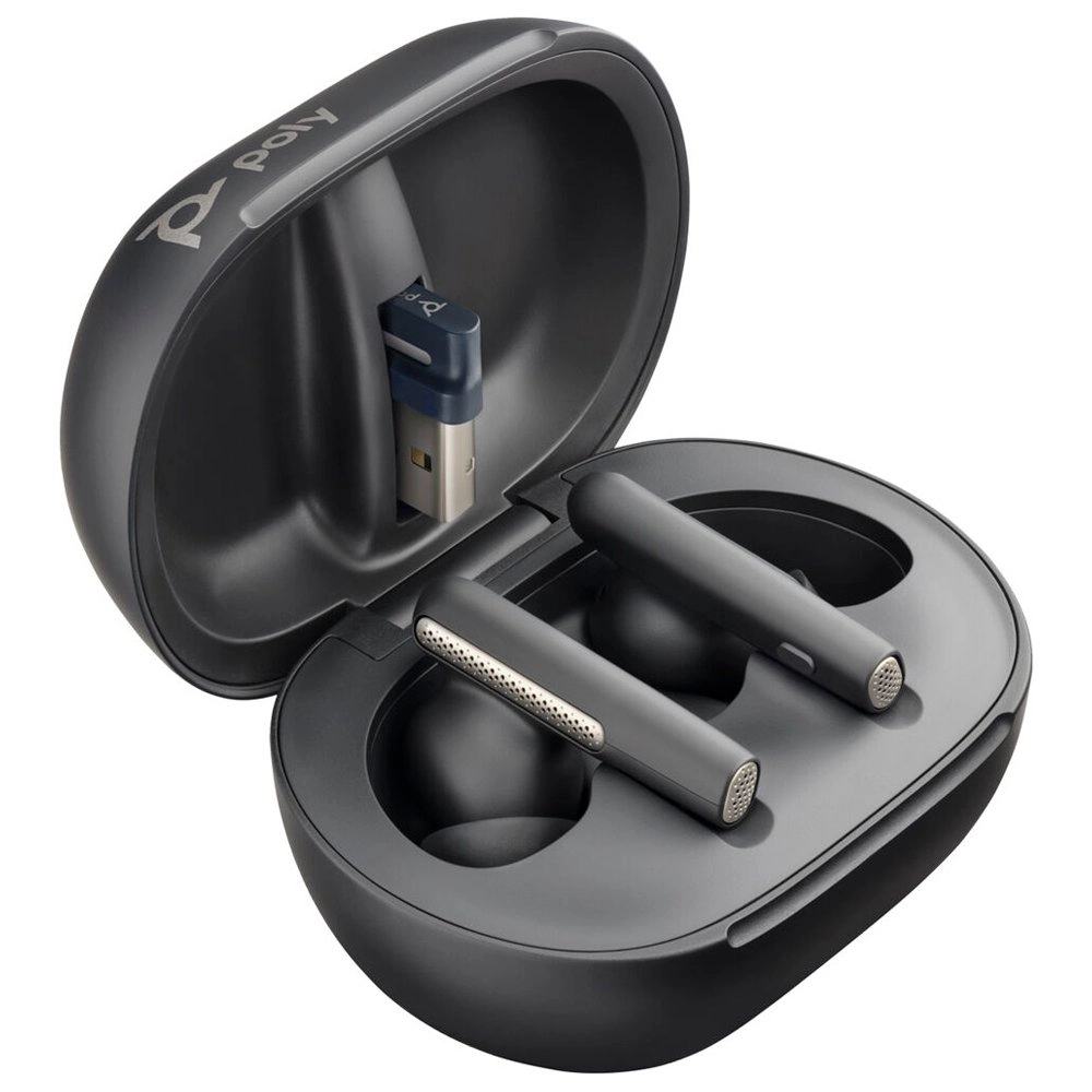 Fone de Ouvido Poly Voyager Free 60+ Earbuds, Preto, Teams, Bluetooth, USB-C, Case Touch - 7Y8H0AA Fone de Ouvido Poly Voyager Free 60+ Earbuds, Preto, Teams, Bluetooth, USB-C, Case Touch - 7Y8H0AA