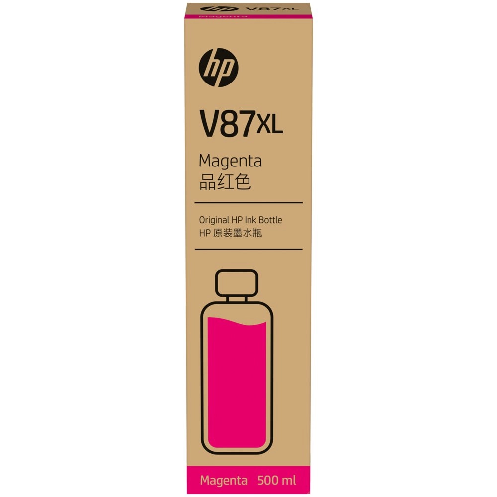 Garrafa de Tinta HP V87XL Magenta 500ml - 7FN97A